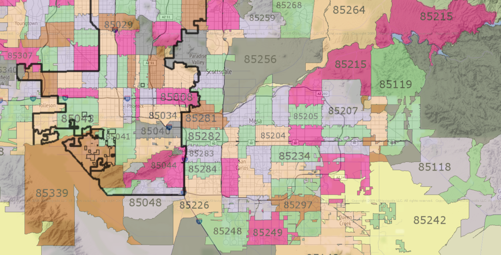 Zip Code Maps - Business Chronos